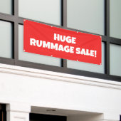 Enorme Rummage Sale Banner (Buitenkant Gebouw)