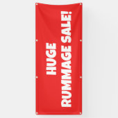 Enorme Rummage Sale Banner (Verticaal)