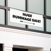 Enorme Rummage Sale! Banner (Buitenkant Gebouw)