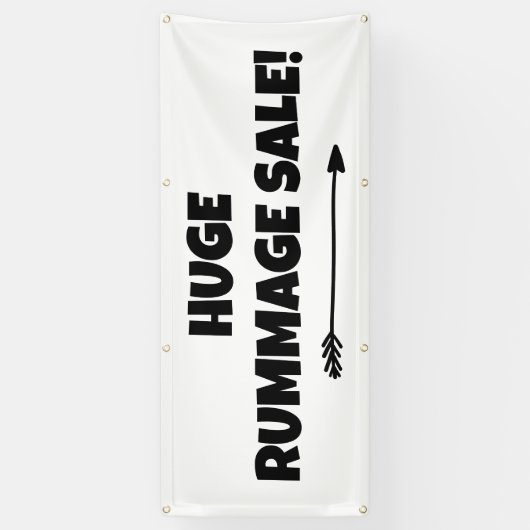 Enorme Rummage Sale! Banner (Verticaal)