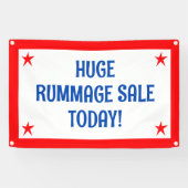 Enorme Rummage Sale Banner (Horizontaal)