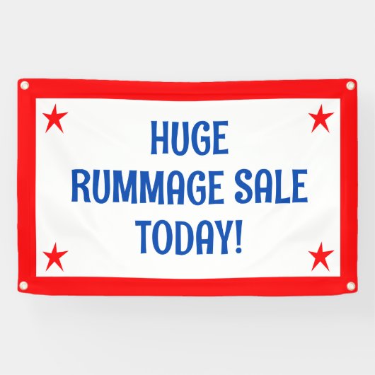 Enorme Rummage Sale Banner (Horizontaal)