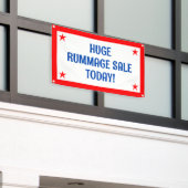 Enorme Rummage Sale Banner (Buitenkant Gebouw)