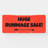 Enorme Rummage Sale! Bright Banner (Horizontaal)