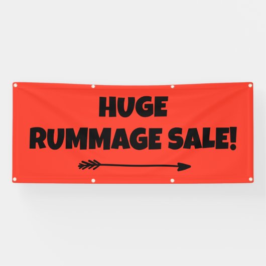 Enorme Rummage Sale! Bright Banner (Horizontaal)