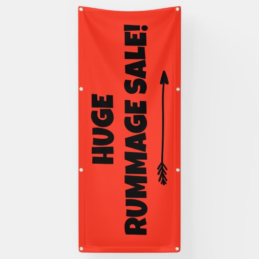 Enorme Rummage Sale! Bright Banner (Verticaal)