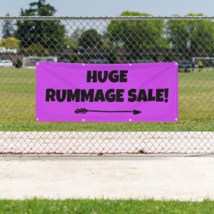 Enorme Rummage Sale! Bright Banner