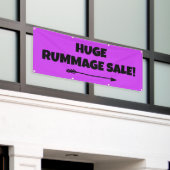 Enorme Rummage Sale! Bright Banner (Buitenkant Gebouw)