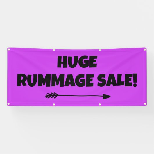 Enorme Rummage Sale! Bright Banner (Horizontaal)
