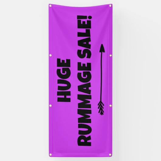 Enorme Rummage Sale! Bright Banner (Verticaal)