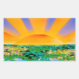 ENORME RUST RECHTHOEKIGE STICKER