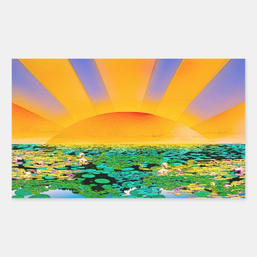 ENORME RUST RECHTHOEKIGE STICKER (Voorkant)