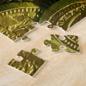 Enorme stapel met chocolade gevulde gouden munten legpuzzel (Zijkant)