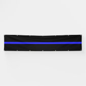 Enorme Thin Blue Line Standard-versie Spandoek (Horizontaal)