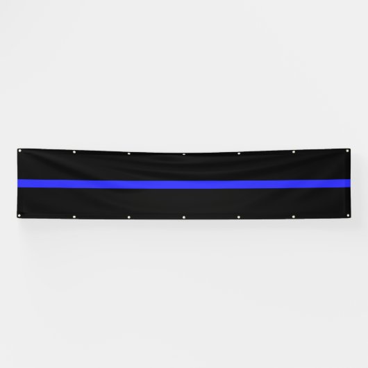 Enorme Thin Blue Line Standard-versie Spandoek (Horizontaal)