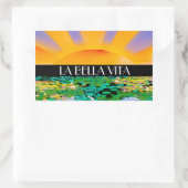 ENORME TRANQUILITEIT RECHTHOEKIGE STICKER (Tas)