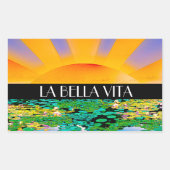 ENORME TRANQUILITEIT RECHTHOEKIGE STICKER (Voorkant)