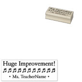 "Enorme verbetering!" Teacher Rubber Stamp Rubberstempel (Gestempeld)
