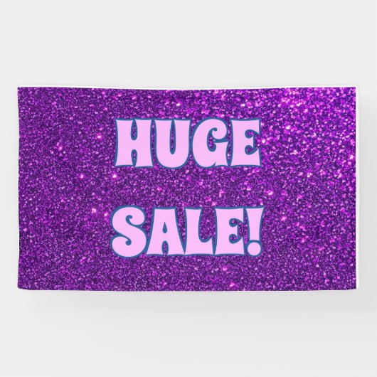 Enorme verkoop glitter banner (Horizontaal)