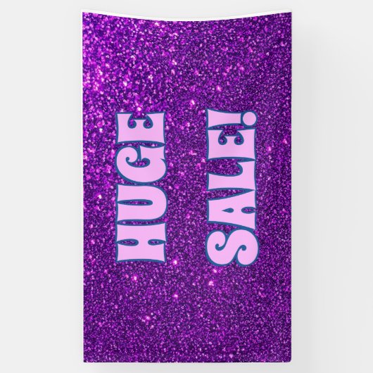 Enorme verkoop glitter banner (Verticaal)