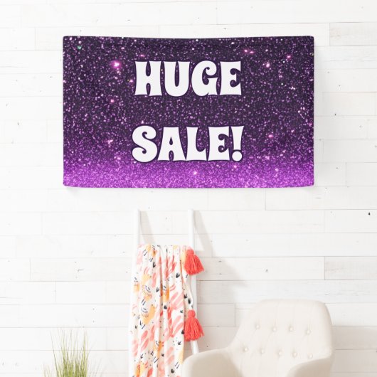 Enorme verkoop glitter banner (Insitu)