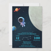 Enorme vijf met foto's | Rocket Space 5e verjaarda Kaart (Achterkant)