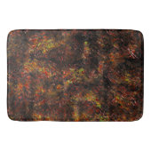 Enorme vlekken en gevilde bruine en koraalvlekken badmat (Voorkant)