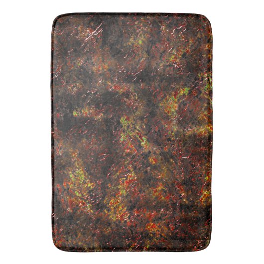 Enorme vlekken en gevilde bruine en koraalvlekken badmat (Voorkant Verticaal)