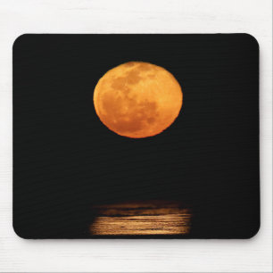 Enorme volle maan   South Padre Island, Texas Muismat