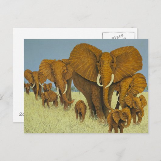 Enormous but caring briefkaart (Voorkant / Achterkant)