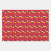 Enorroe en sterren inpakpapier vel (Voorkant 3)