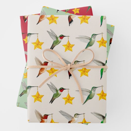Enorroe en sterren inpakpapier vel (In situ)