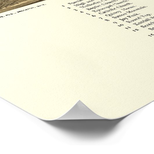 Enosburg-Herfsten, VT Panorama - 1892 Poster (Hoek)