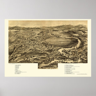 Enosburg-Herfsten, VT Panorama - 1892 Poster