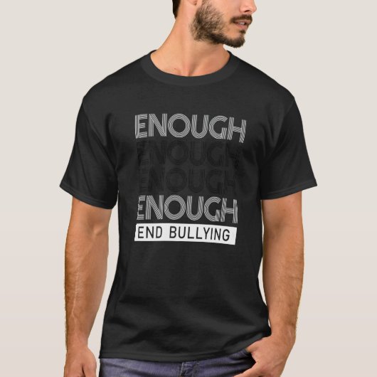 Enough End Bullying Unity Day Anti Bullying Kids O T-shirt (Voorkant)