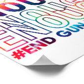 Enough End Gun Violence Awareness Day Wear Orange Poster (Hoek)