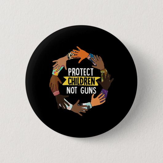 Enough End Gun Violence Awareness Day Wear Orange Ronde Button 5,7 Cm (Voorkant)