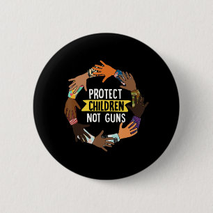 Enough End Gun Violence Awareness Day Wear Orange Ronde Button 5,7 Cm