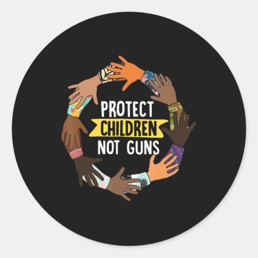 Enough End Gun Violence Awareness Day Wear Orange Ronde Sticker (Voorkant)