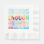 Enough End Gun Violence Awareness Day Wear Orange Servet (Voorkant)
