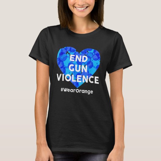 Enough End Gun Violence Awareness Day Wear Orange T-shirt (Voorkant)