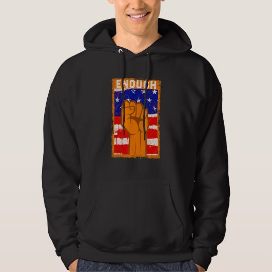 Enough End Gun Violence Protect Our Children Orang Hoodie (Voorkant)