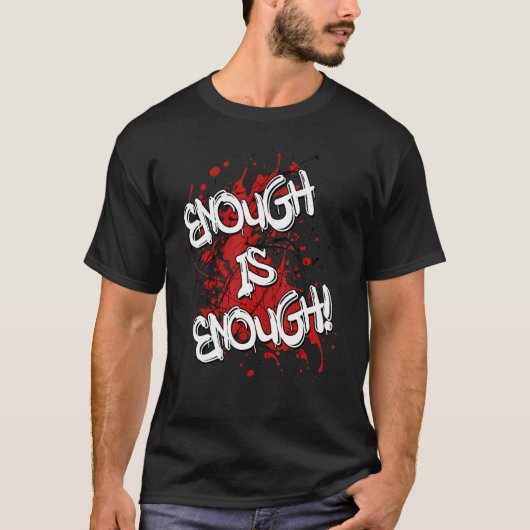 Enough is Enough Cost of Living Crisis Protest Pov T-shirt (Voorkant)
