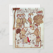 Enquête met zijn werknemers briefkaart (Voorkant / Achterkant)