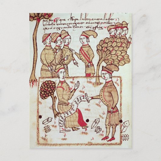 Enquête met zijn werknemers briefkaart (Voorkant)