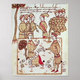 Enquête met zijn werknemers poster