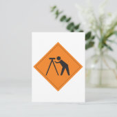 Enquête op werkbord briefkaart (Staand voorkant)