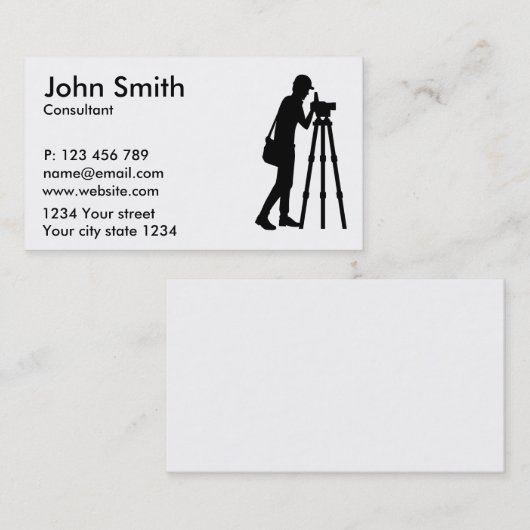 Enquête Visitekaartje (Voorkant / Achterkant)