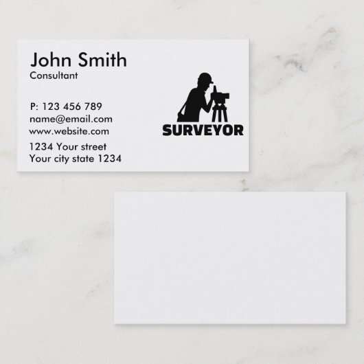 Enquête Visitekaartje (Voorkant / Achterkant)