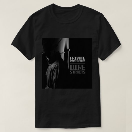 Enquêtes privées - Dire Straits classique T-shirt (Design voorkant)
